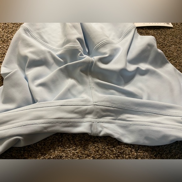Lululemon NWT size 8 double lined Aligns 25” in the color Powder Blue - Picture 5 of 6